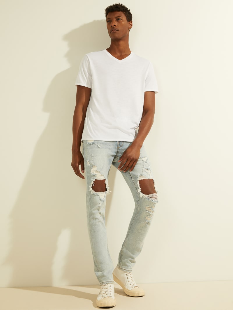 Guess ripped skinny jeans sale
