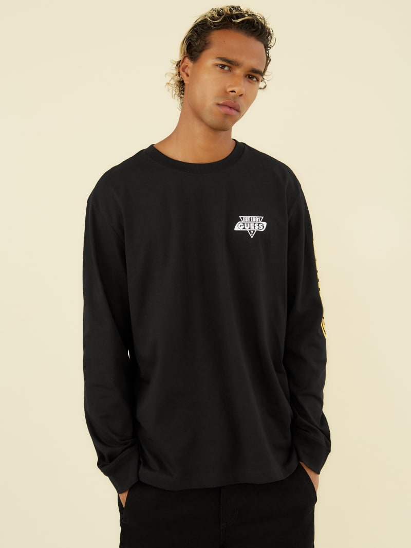 Guess black long sleeve shirt clearance