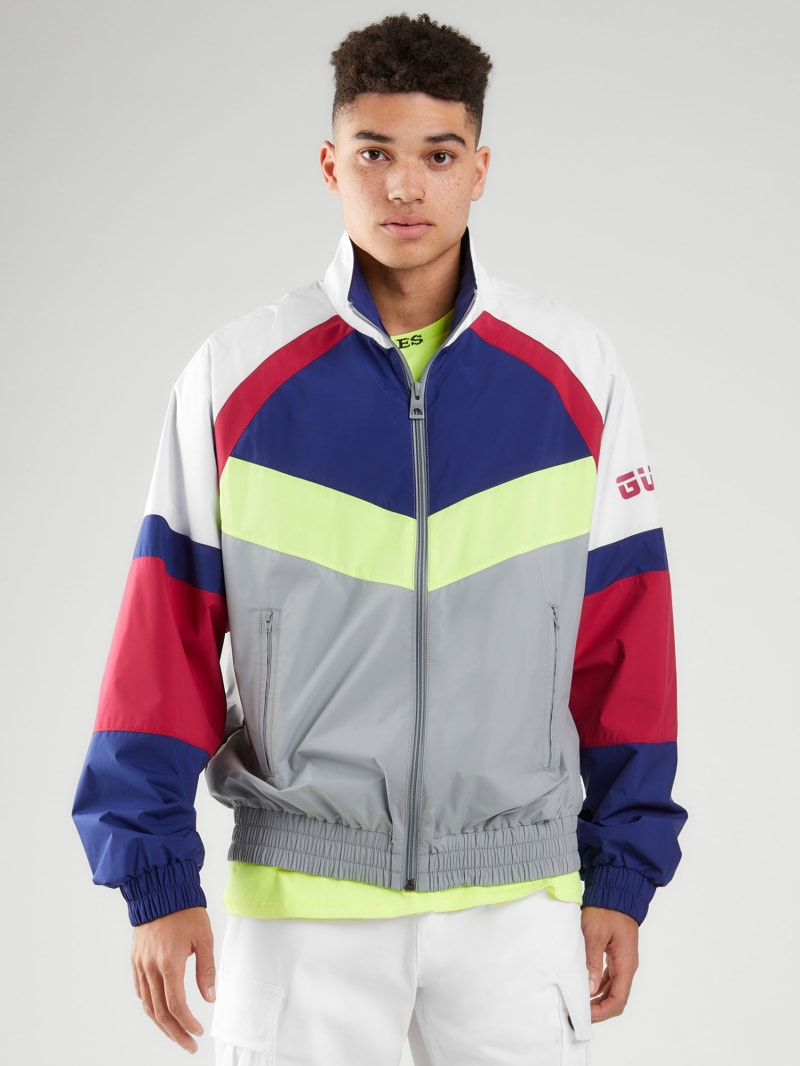 Riot ColorBlock Nylon Jacket GUESS Canada