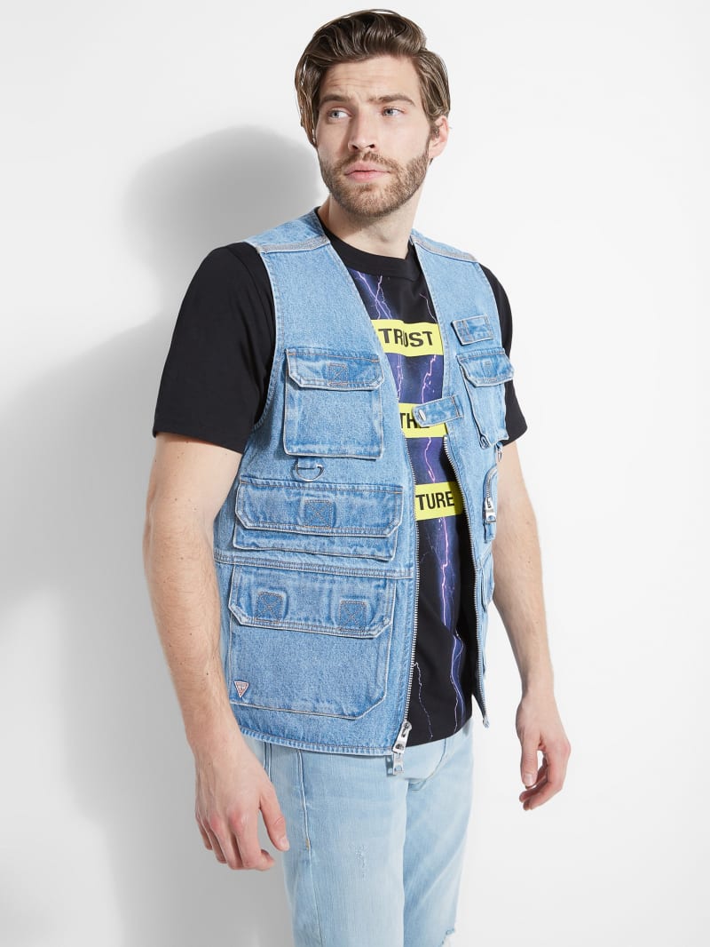 guess jean vest