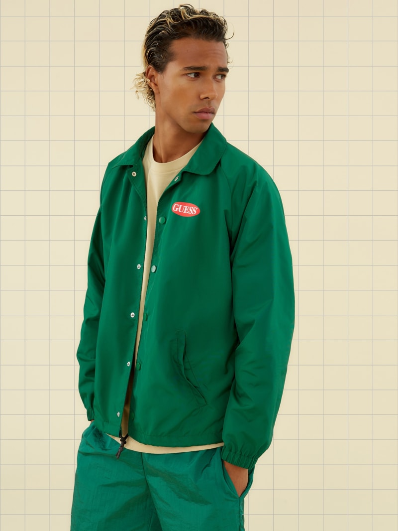 guess green jacket