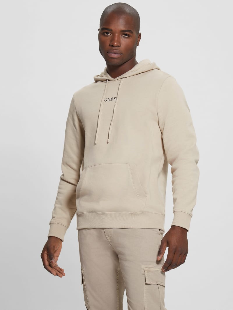 Long beige hoodie new arrivals