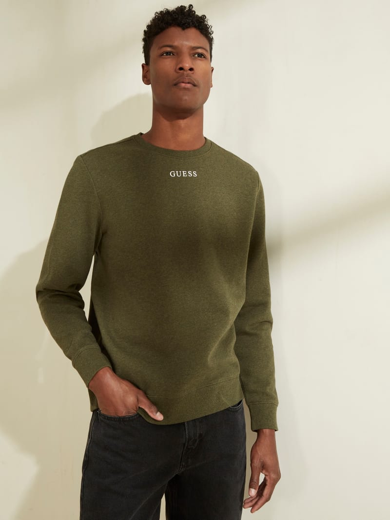 guess multi script sweatshirt
