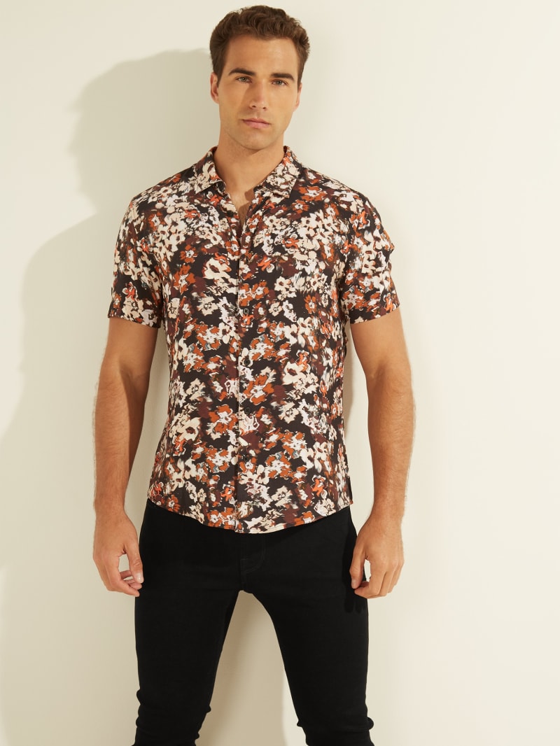 guess flower shirt
