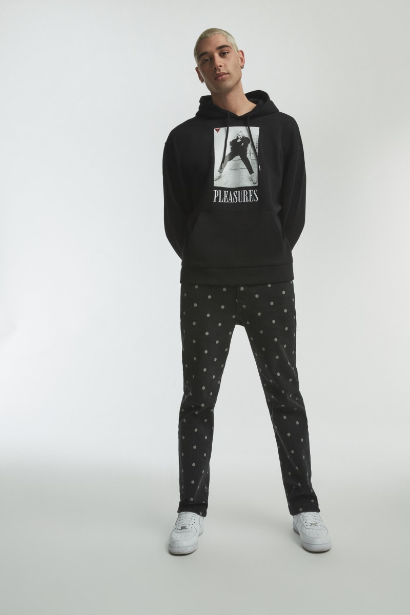 Guess x pleasures hoodie clearance