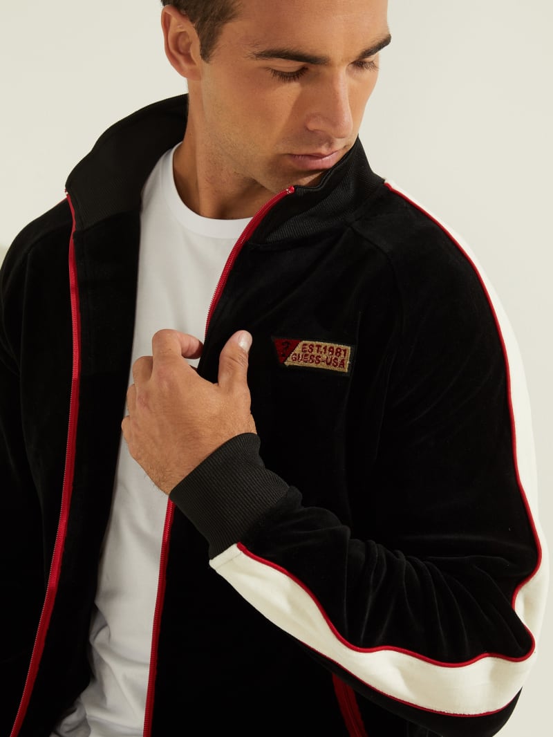 Guess Fulham Velvet Track Jacket