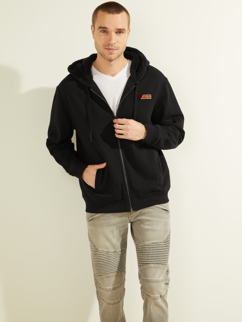guess sherpa hoodie