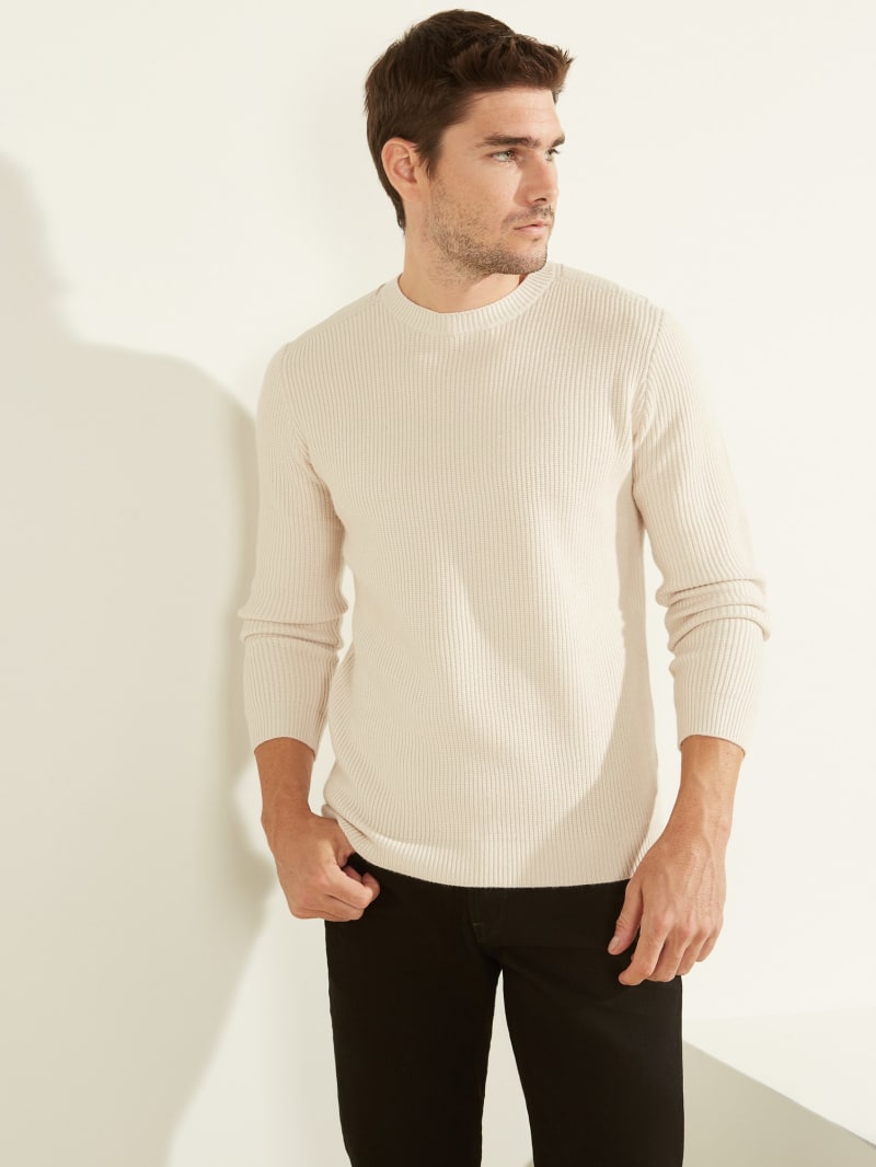 white guess hoodie mens