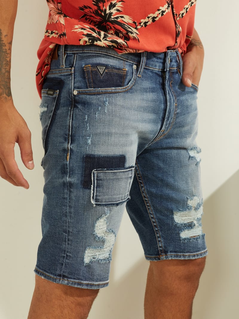 denim jean shorts mens