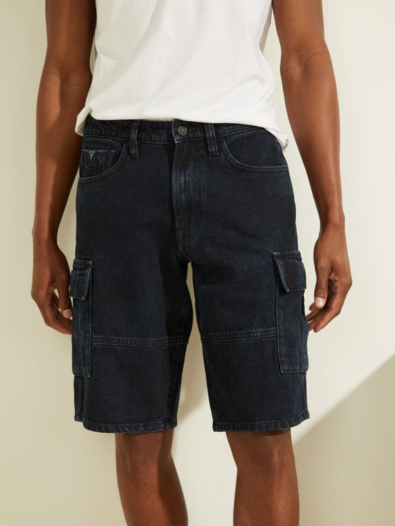 Denim Cargo Shorts