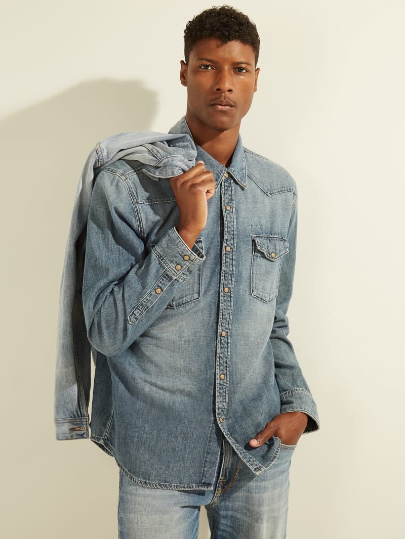 denim shirt male