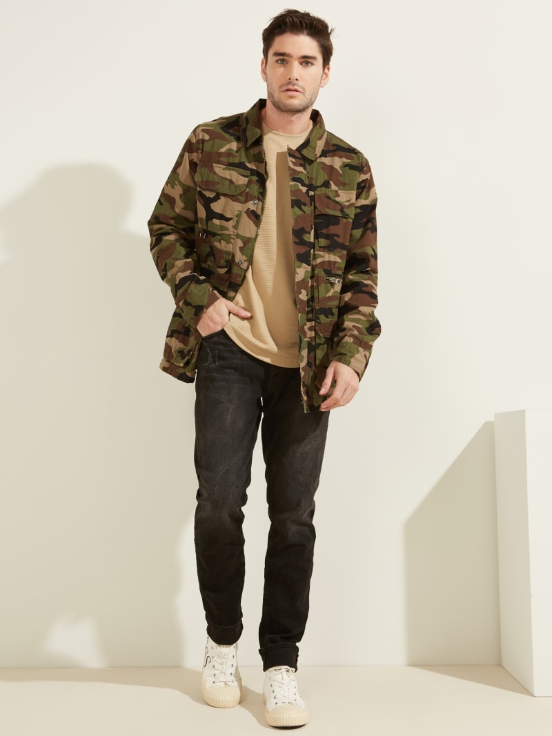 alpine camo bomber jacket