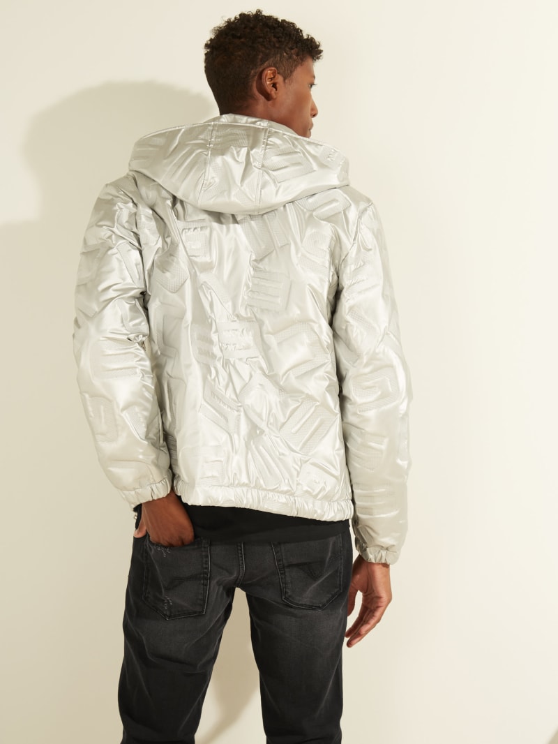 Guess Quilted Logo Bomber Jacket. 4