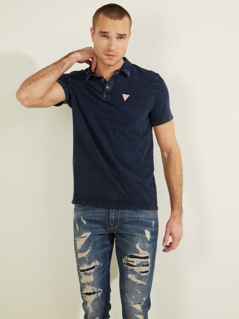 guess black polo