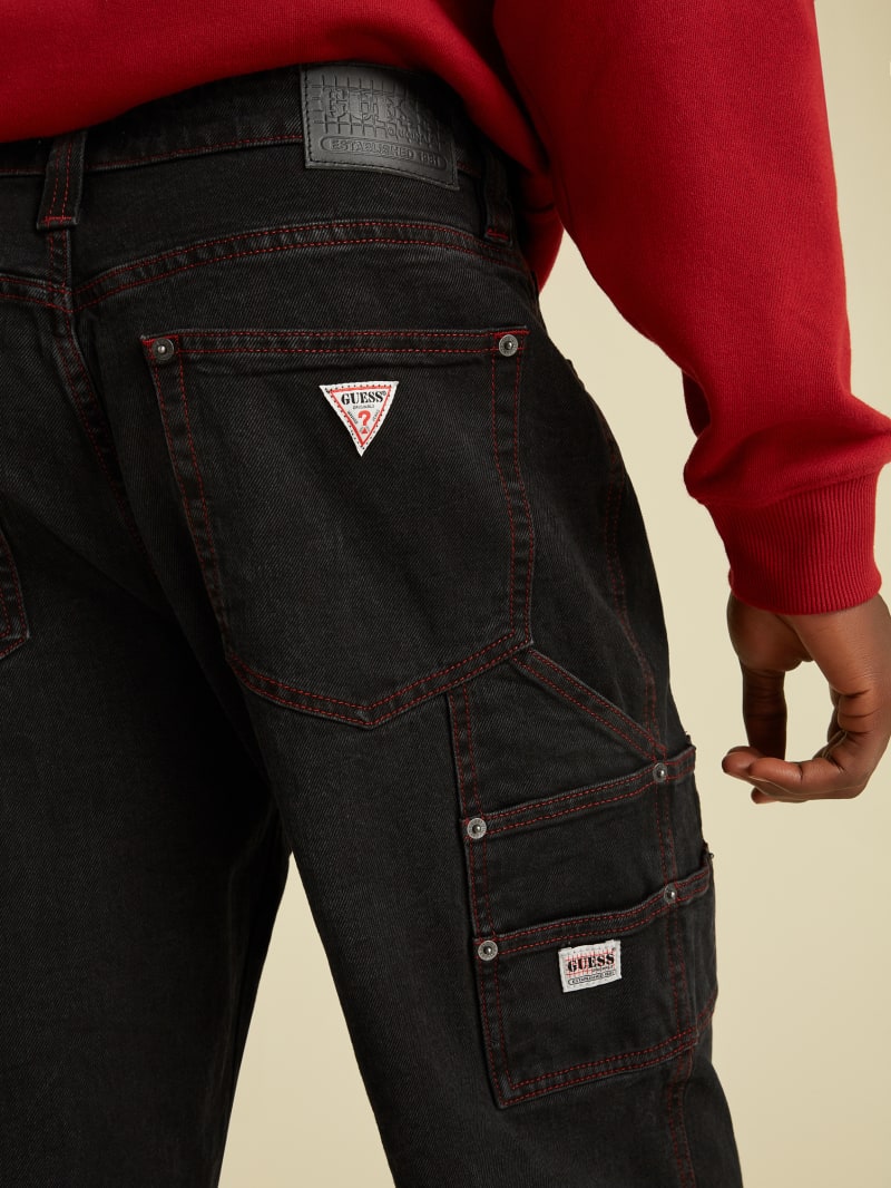 Black guess pants sales