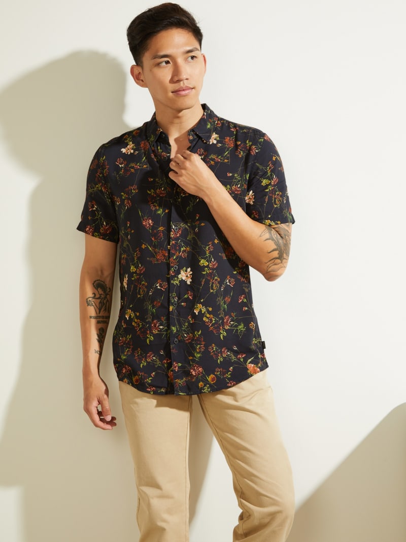 Guess flower shirt clearance