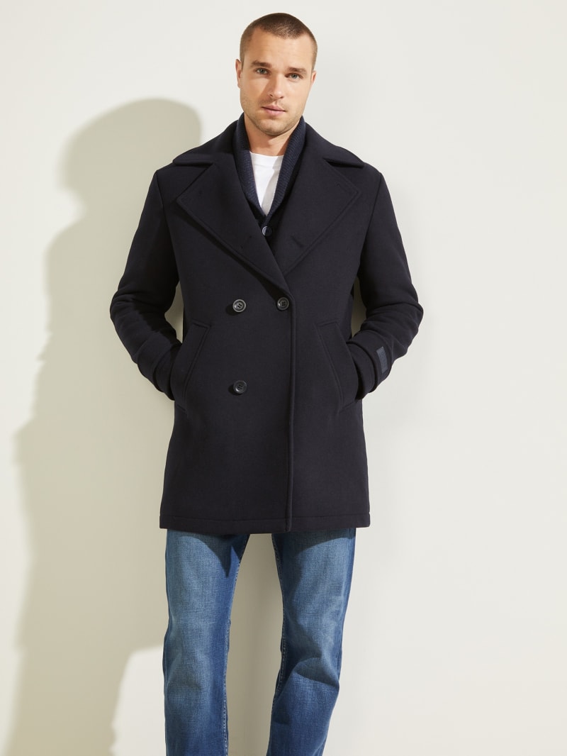 jigsaw modern wool military coat