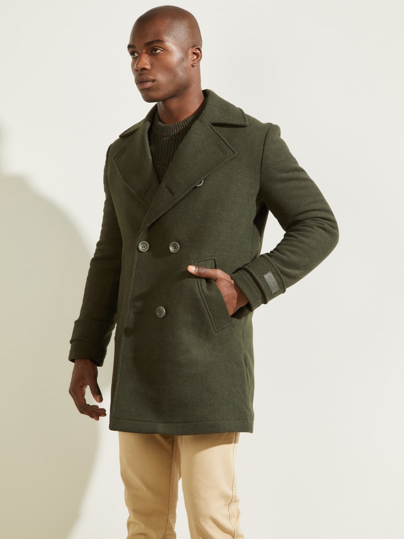 Military WoolBlend Coat GUESS