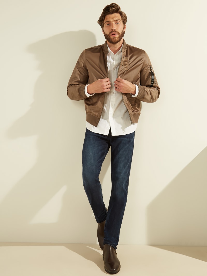 Guess satin bomber jacket outlet
