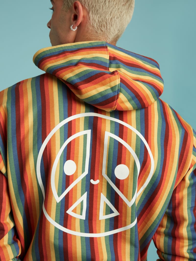 Guess FriendsWithYou Striped Hoodie