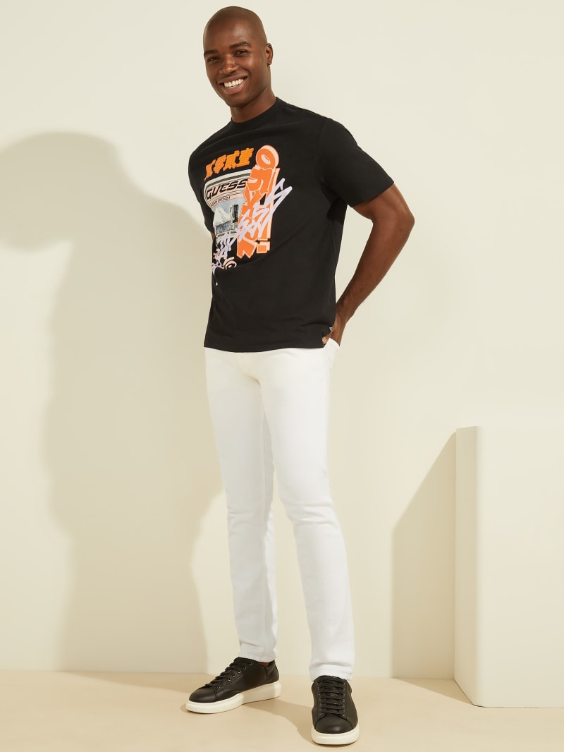 Japan Subway Graphic Tee | GUESS Factory
