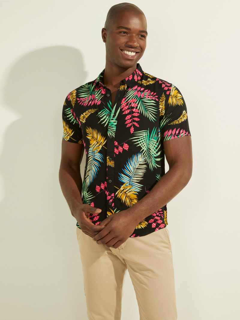 men palm shirt