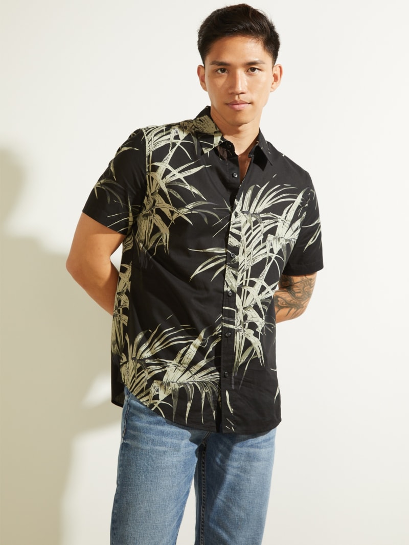 men palm shirt