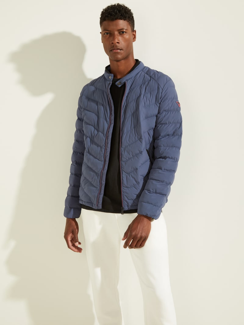 Slim fit puffer jacket mens outlet