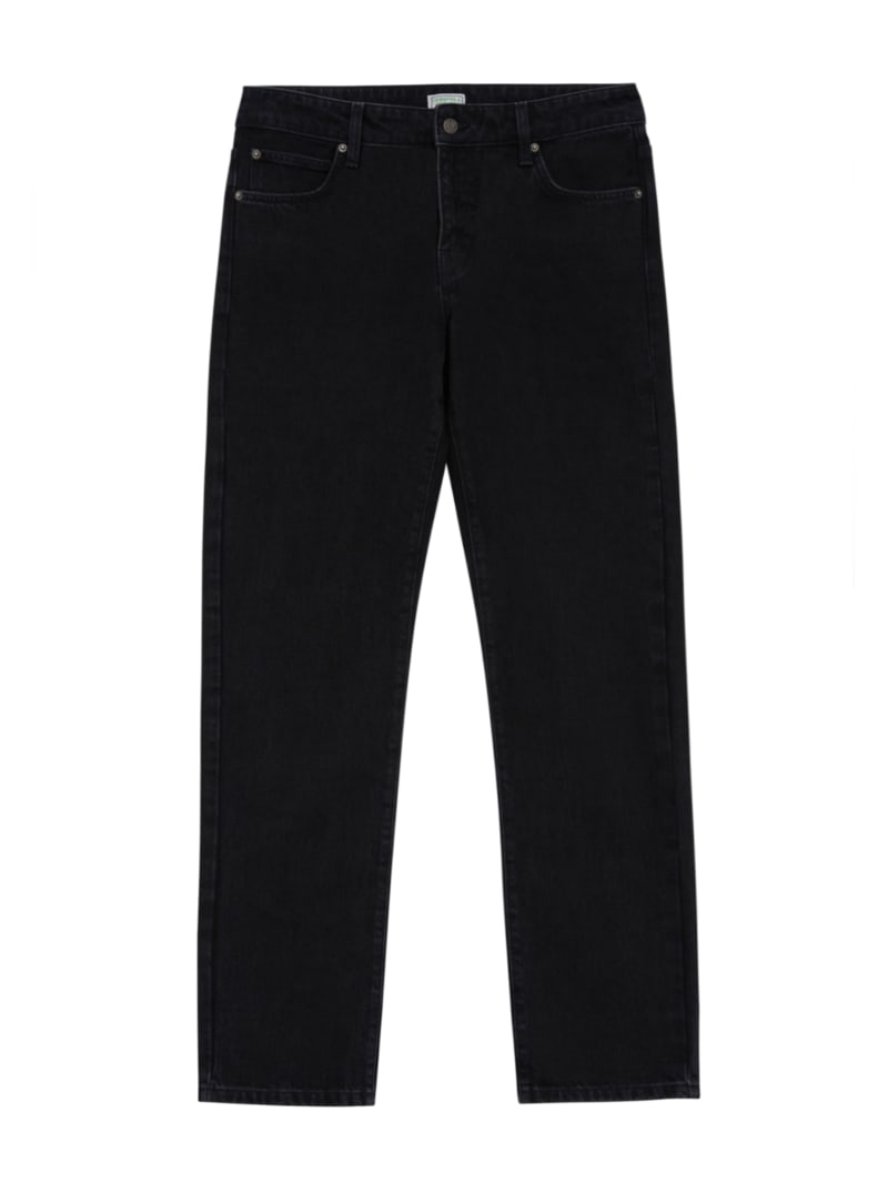 Washed Black Straight Denim Pants | GUESS