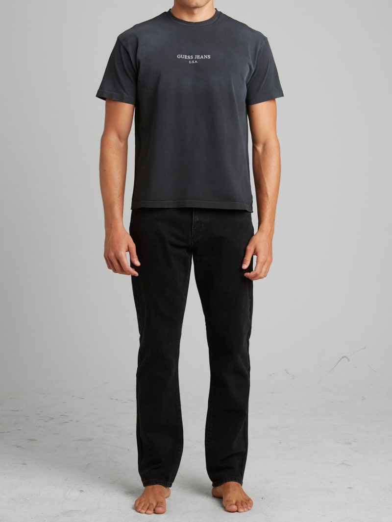 デニム・ジーパン Po Side Slit Black Washing Denim Pants (628) HM1362 1574c60c6f5d9f5527ad76d75fa233