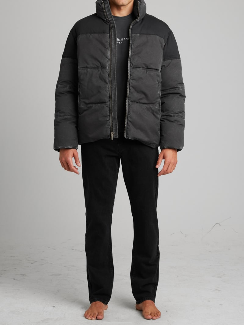 Canvas puffer jacket clearance