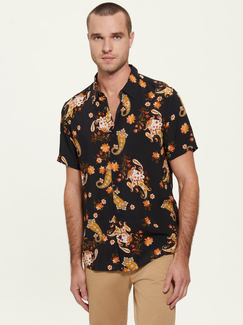 Guess flower shirt sale