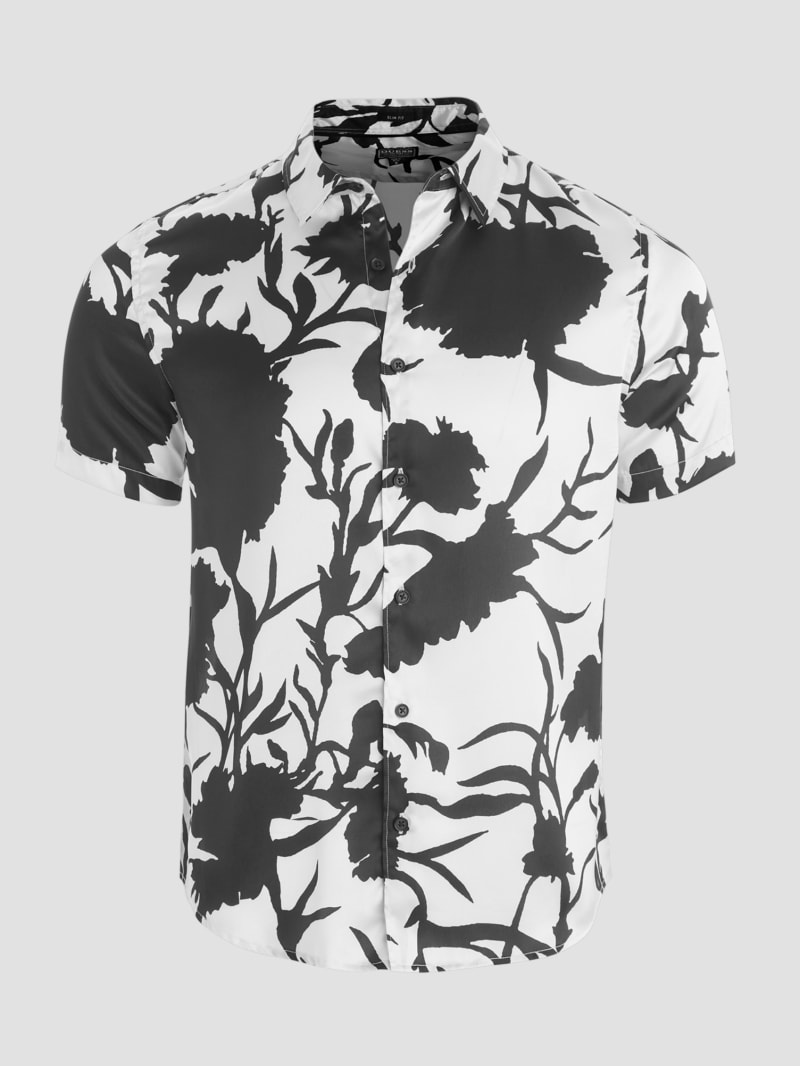 Black and white guess shirt clearance