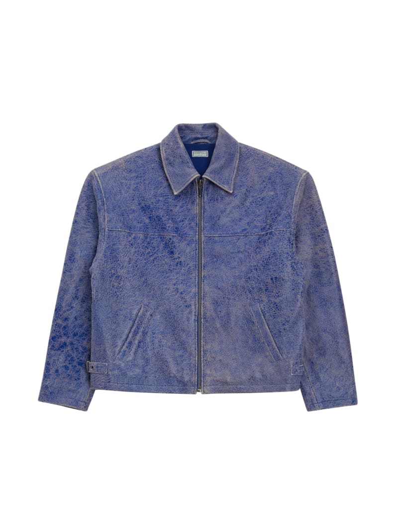 Cracked Leather Jacket | GUESS