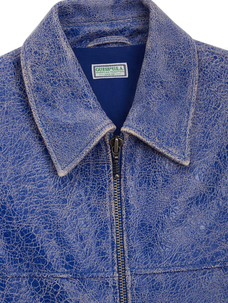 GUESS® Cracked Leather Jacket