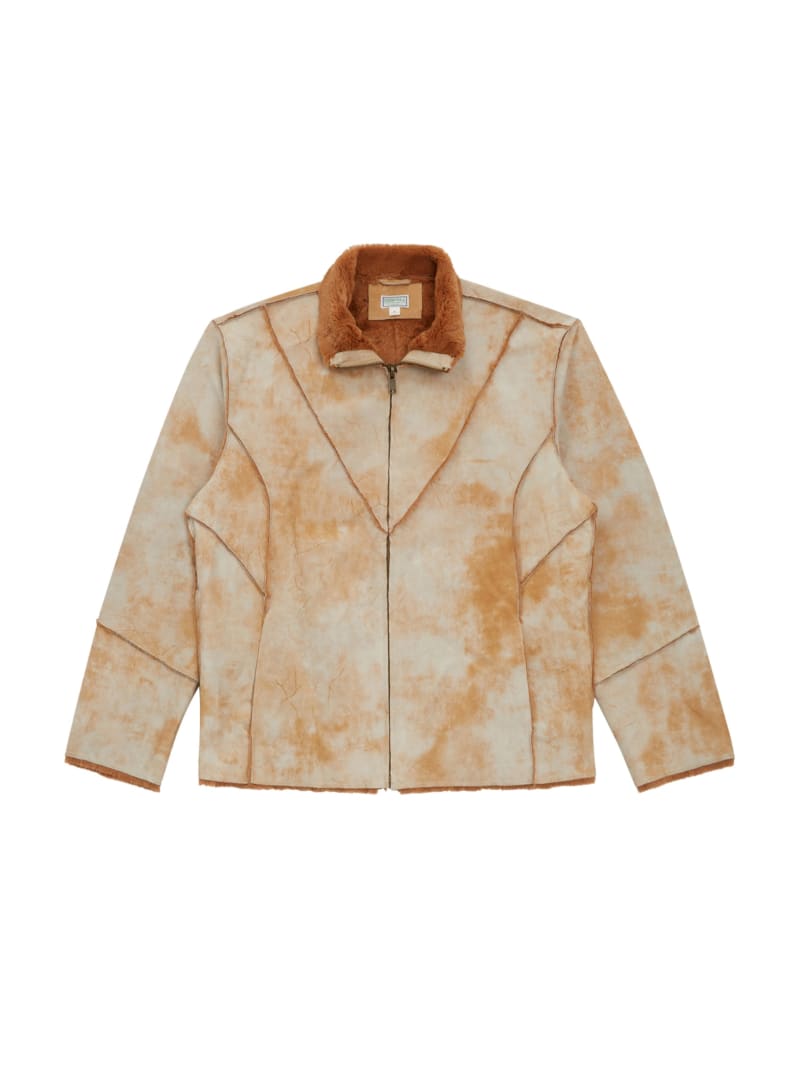 ペルージャ　リブジャケット　M② Leather Sherpa Jacket | GUESS