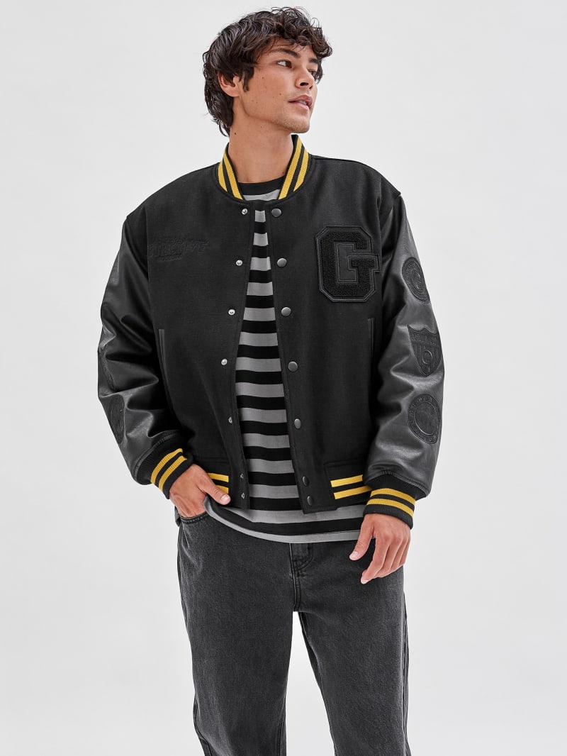 GUESS Originals x Batman Patched Varsity Jacket GUESS Canada