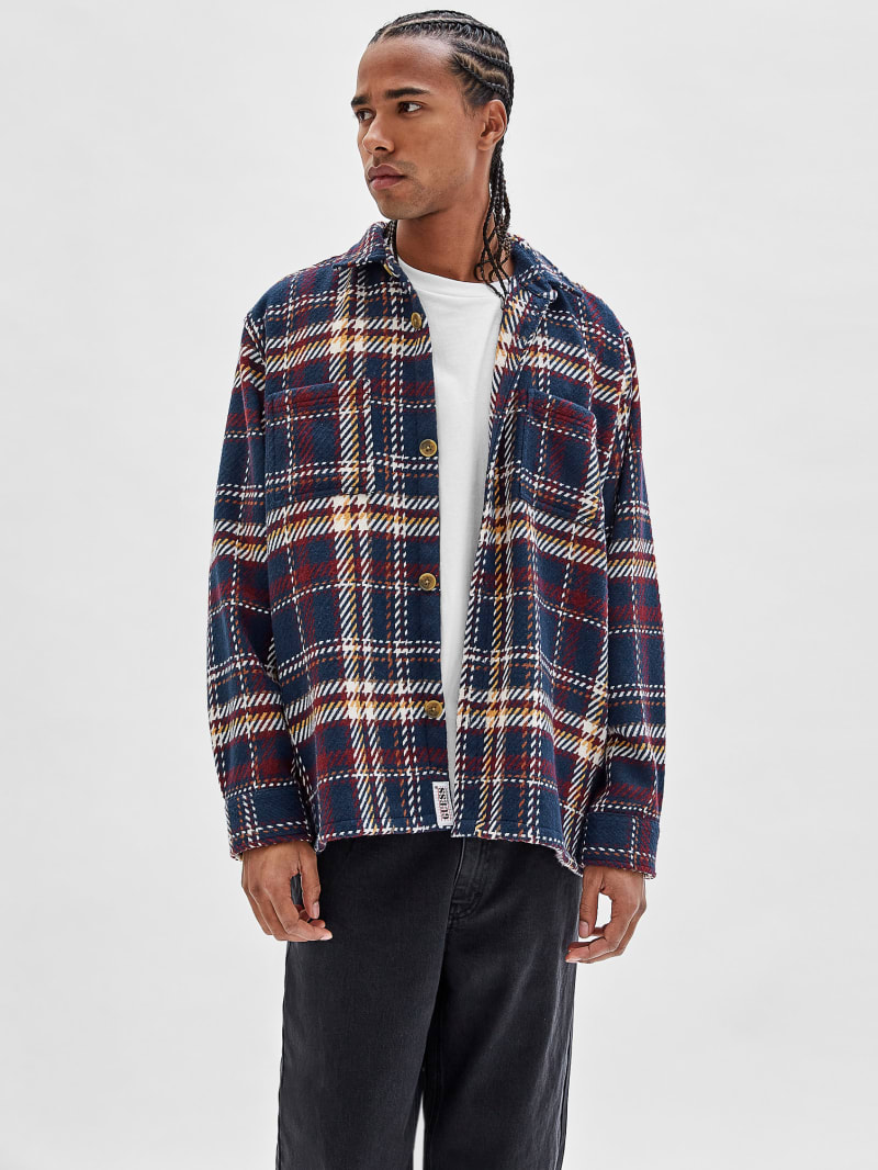 Guess plaid jacket sale