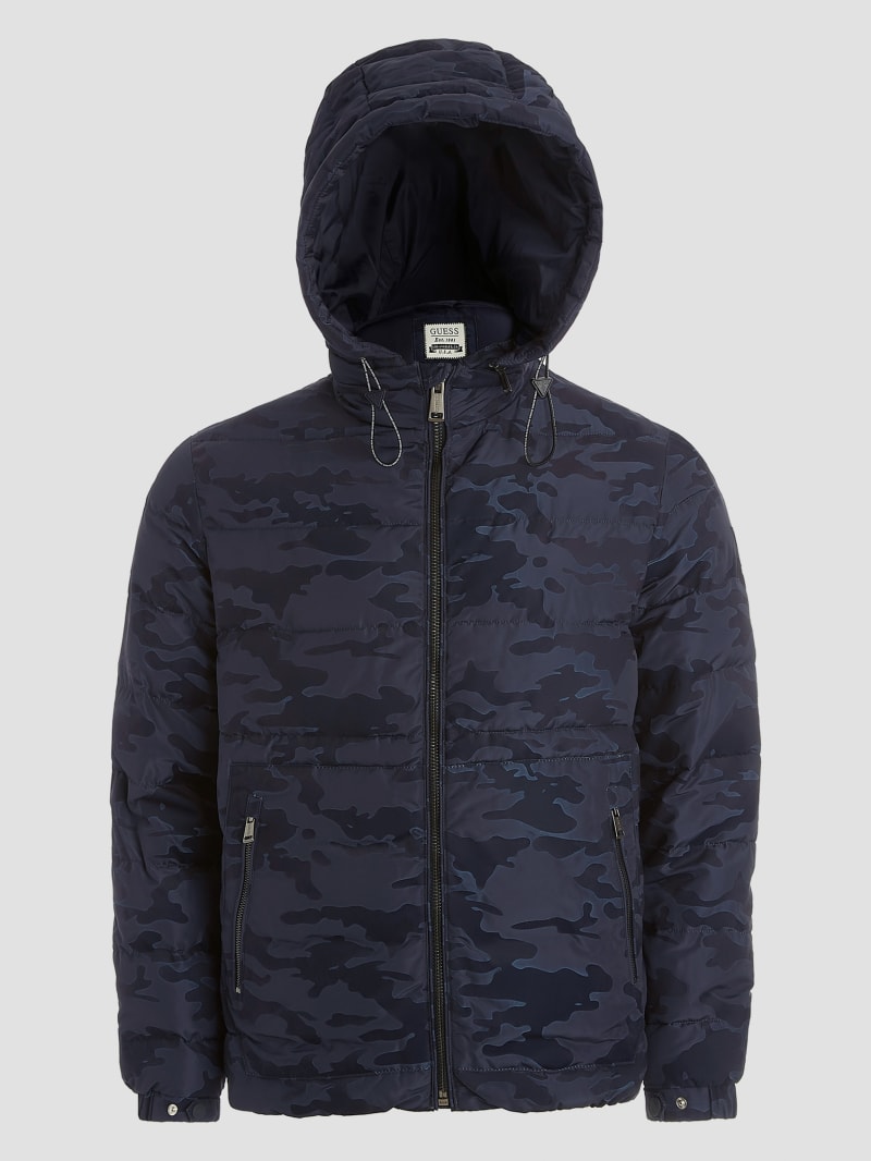 Guess camo bomber jacket hot sale