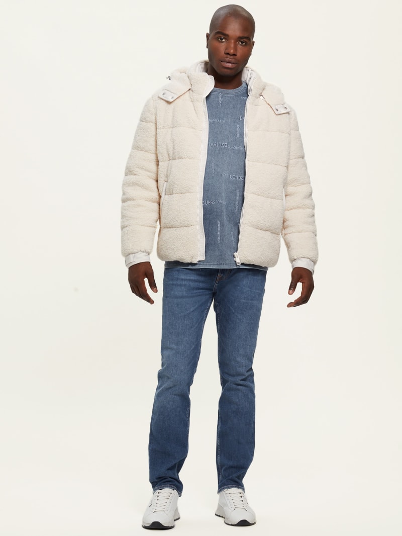 puffer jacket with shirt
