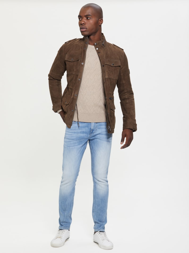 Guess brown jacket best sale
