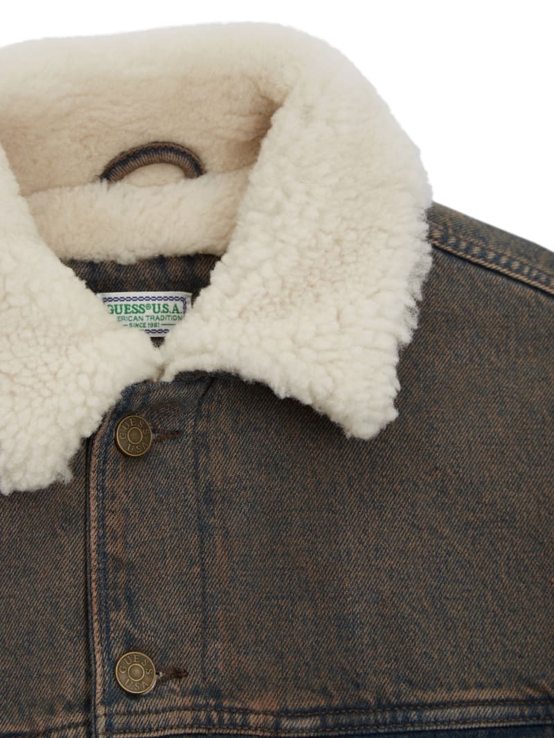 Guess sherpa hoodie best sale