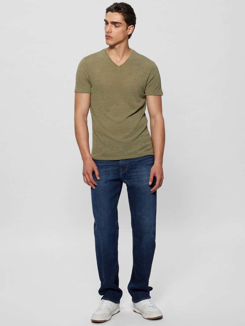 Guess men's v neck t shirts online