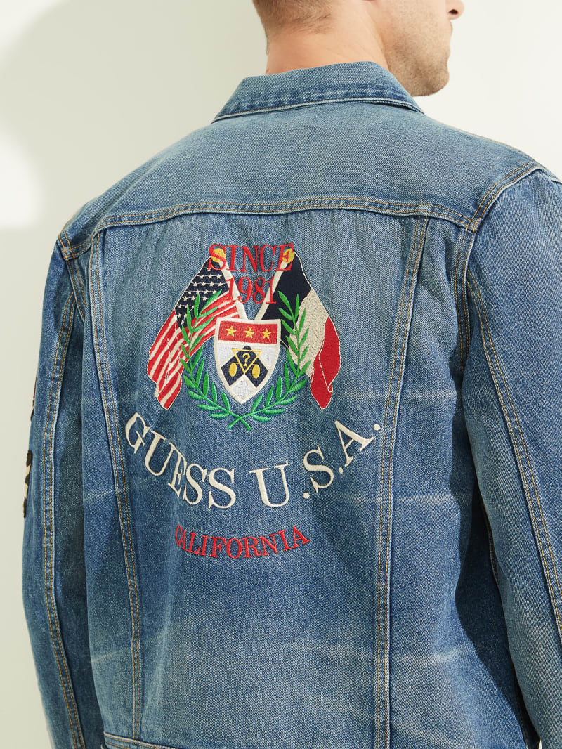 Dillon Embroidered Flags Jacket