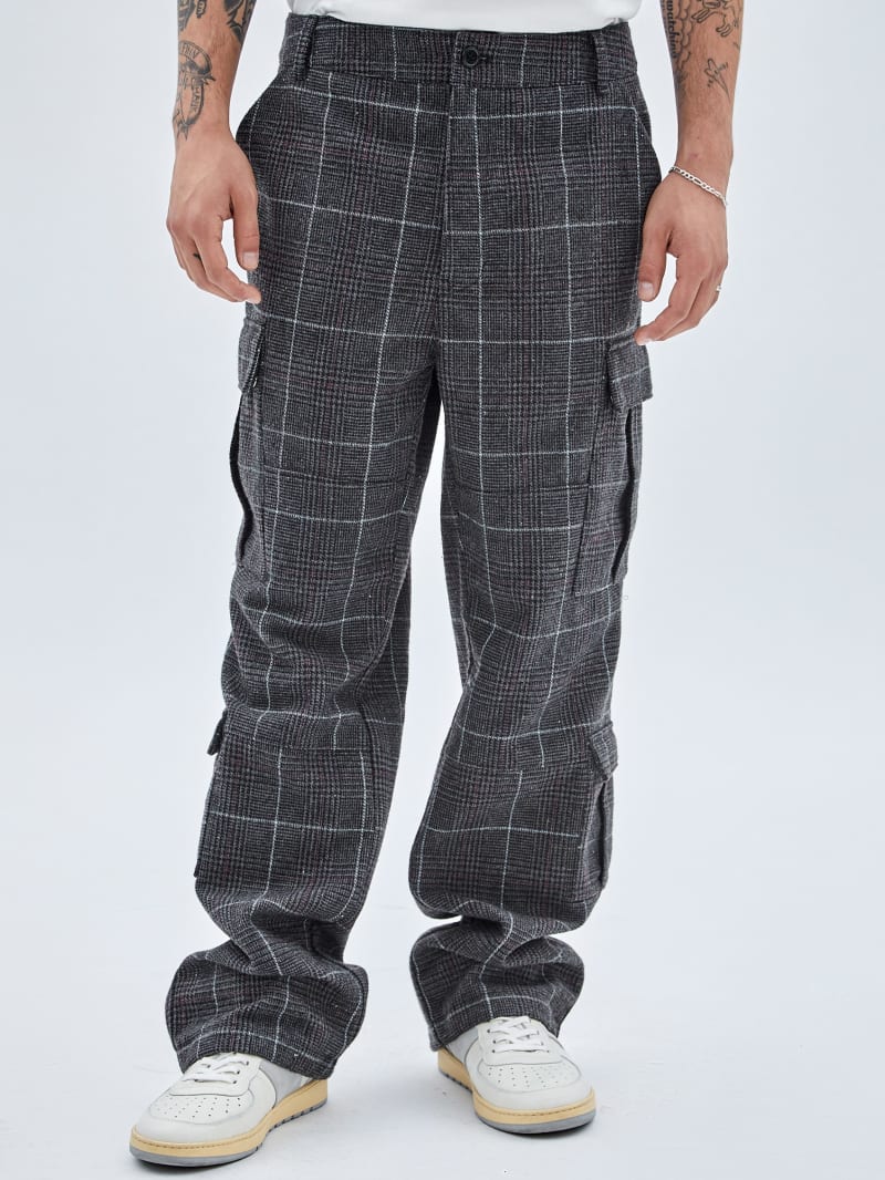 GUESS Originals Plaid Cargo Pants GUESS