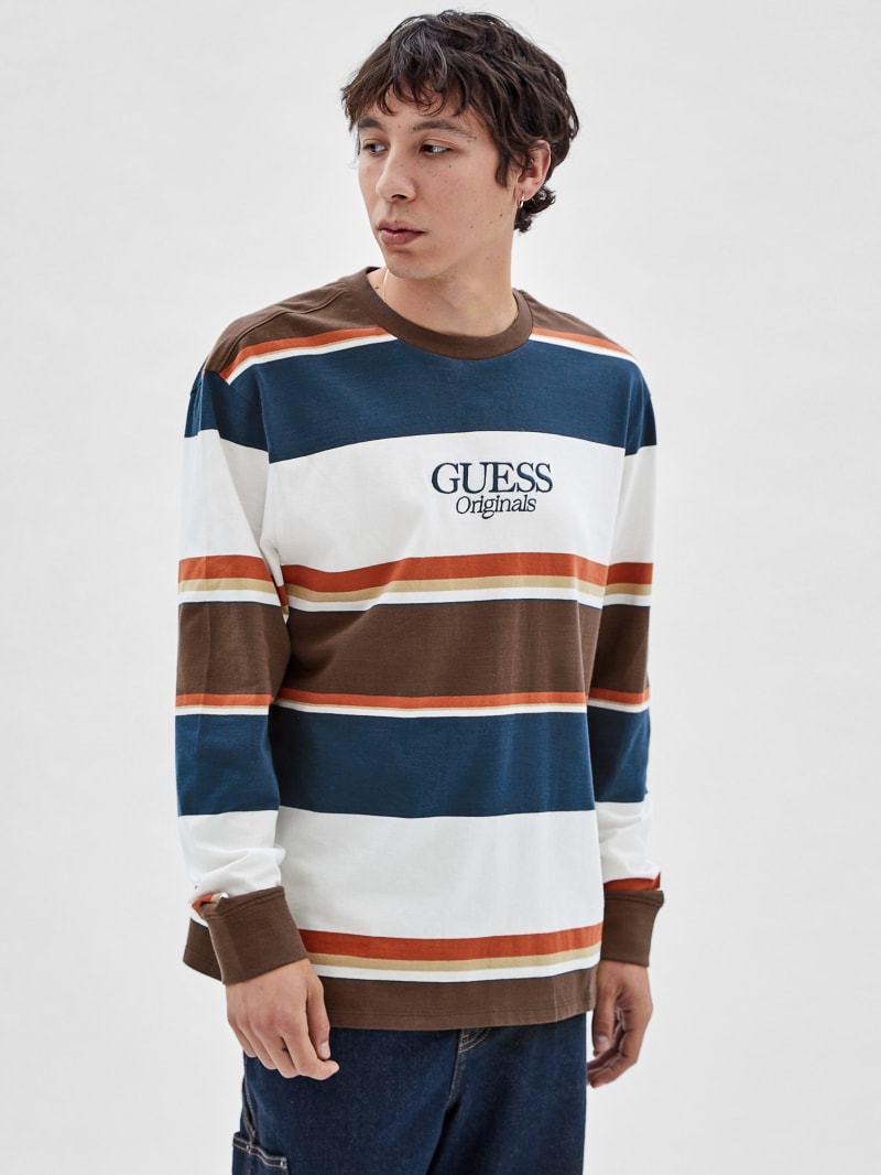 Multiplikation Awaken Stuepige GUESS Originals Striped Long-Sleeve Tee | GUESS