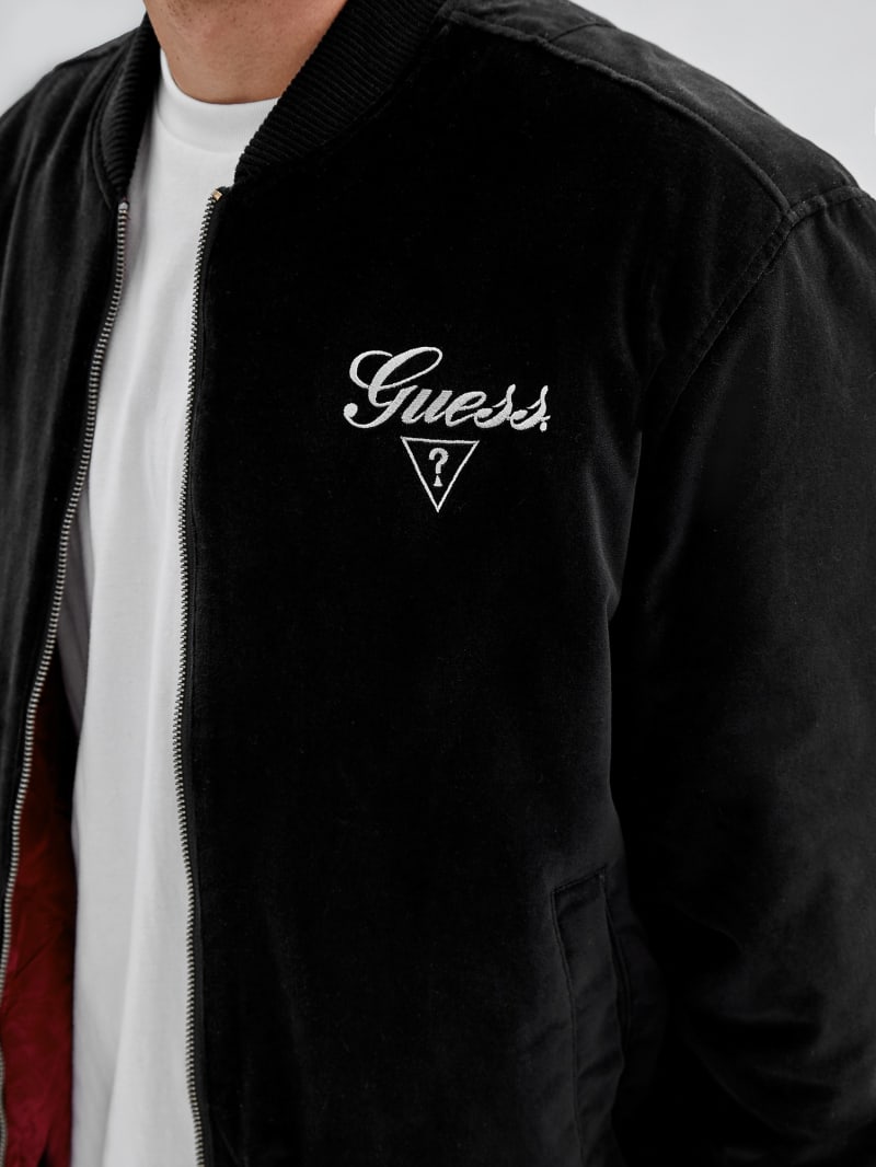 Black and white guess jacket top