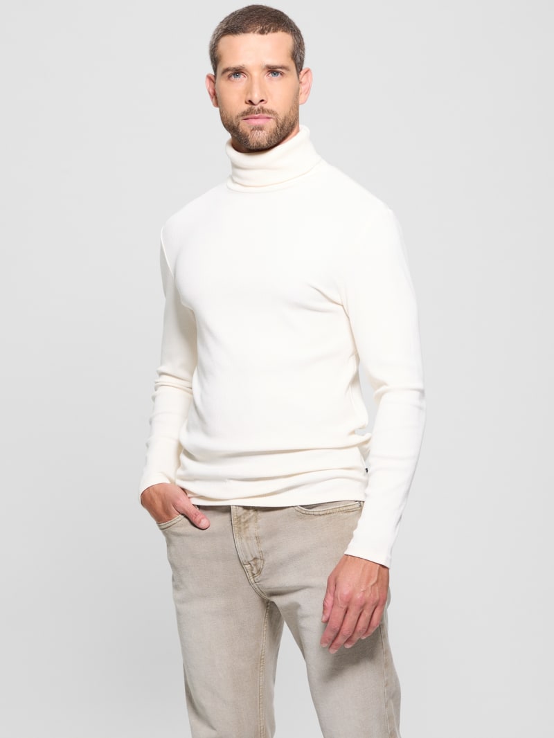 White turtleneck tee cheap