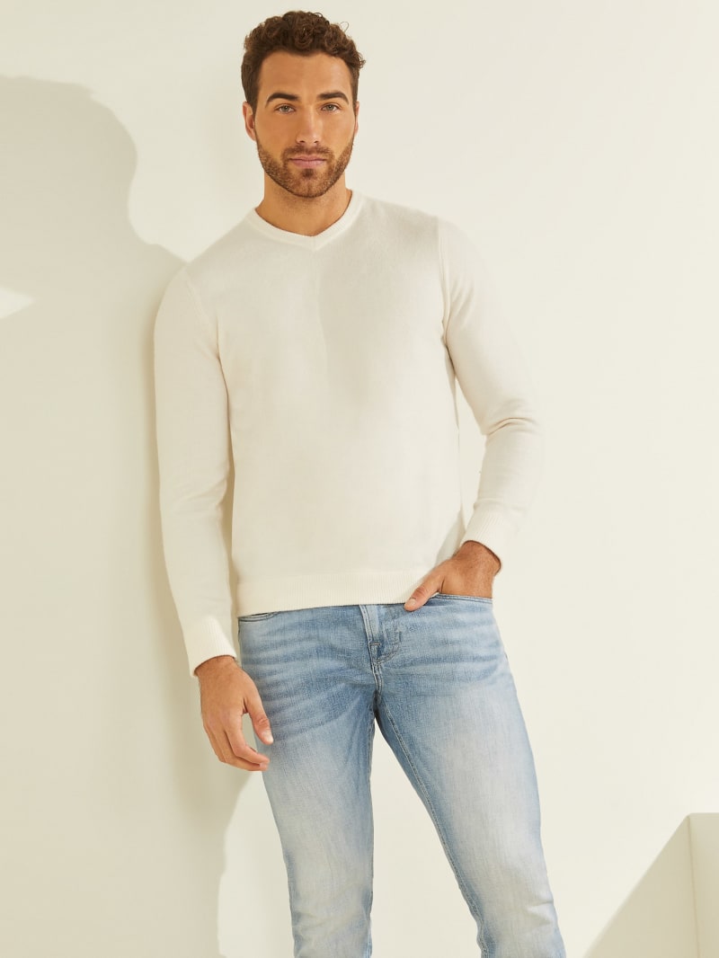 Esmere Wool-Blend V-Neck Sweater