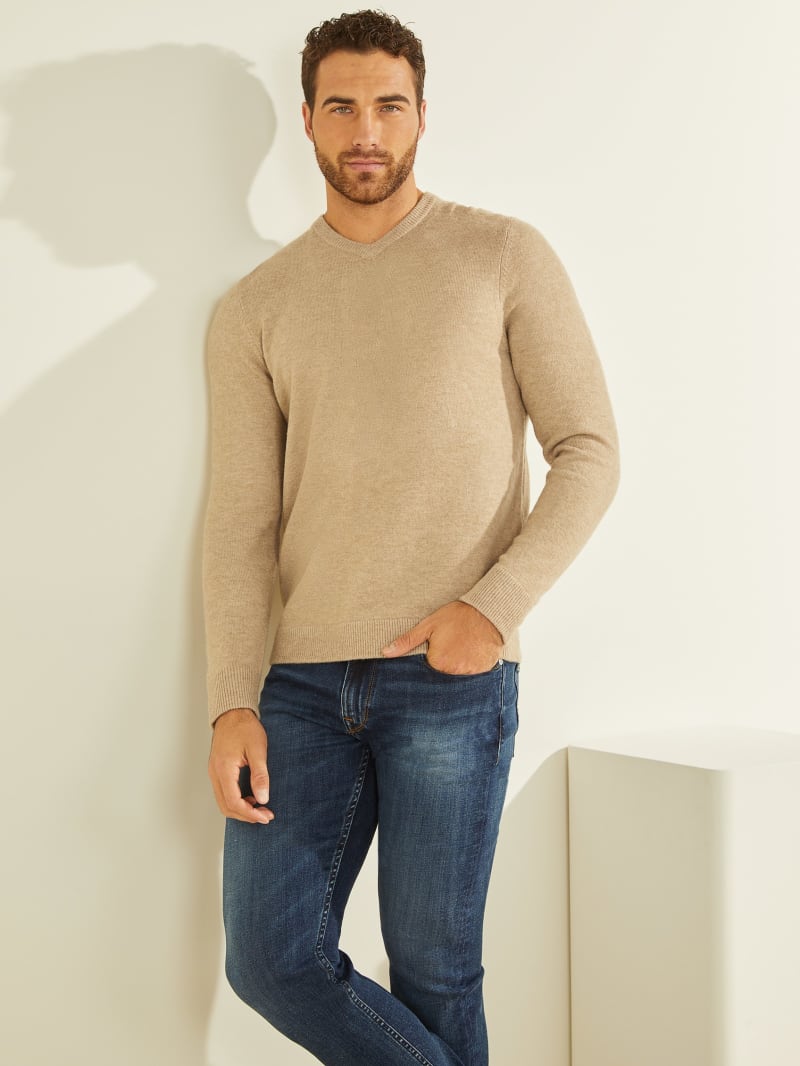 Esmere Wool-Blend V-Neck Sweater